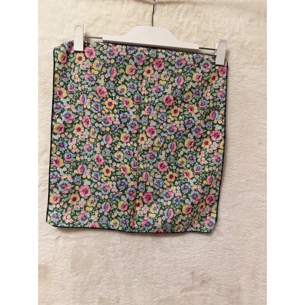 Vintage Quilted Bunny Rabbit Placemats and Floral Napkin Set Cottagecore 3pc